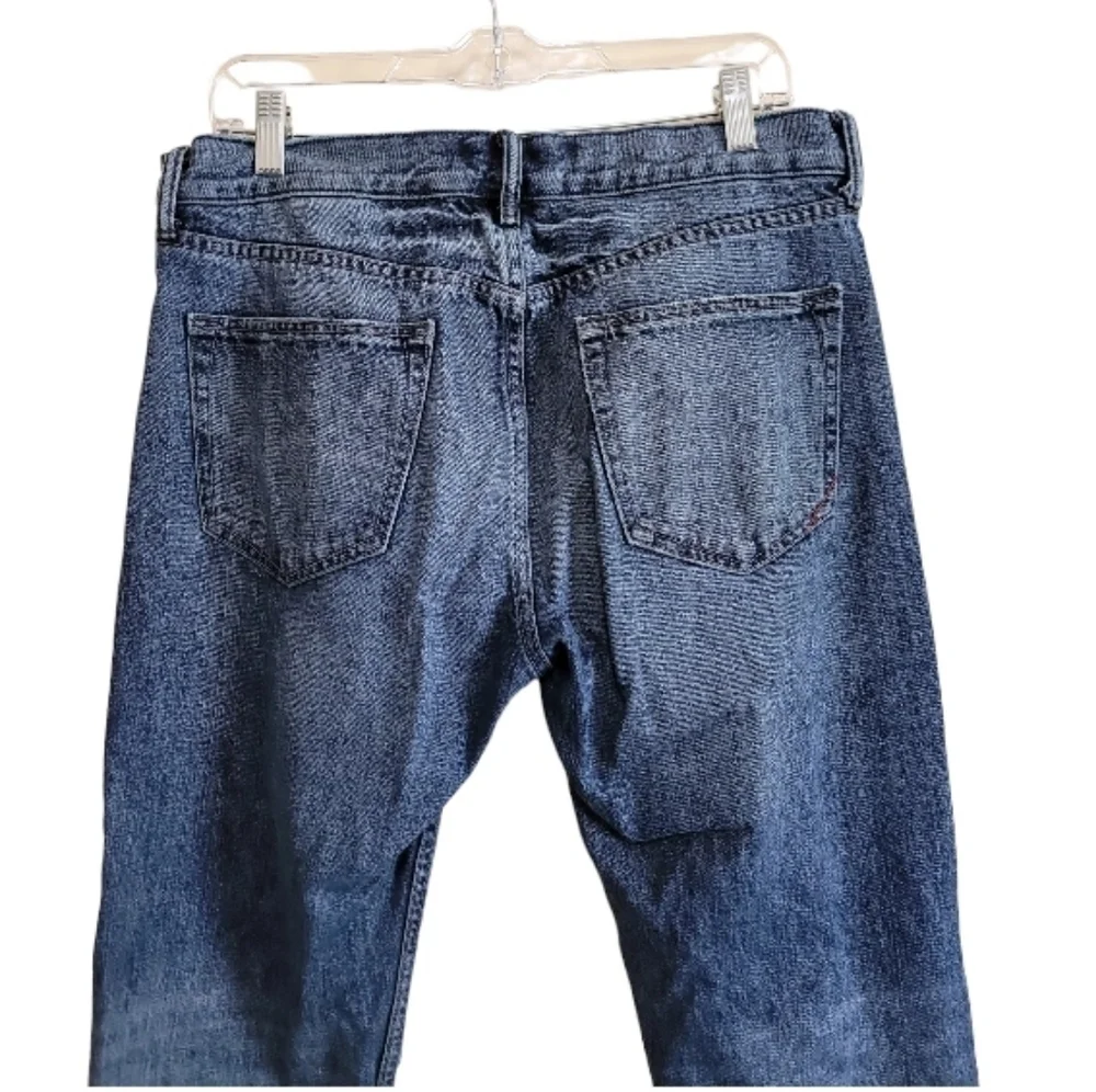 Banana Republic Men's Blue Denim Distress Jeans Size 33 X 34